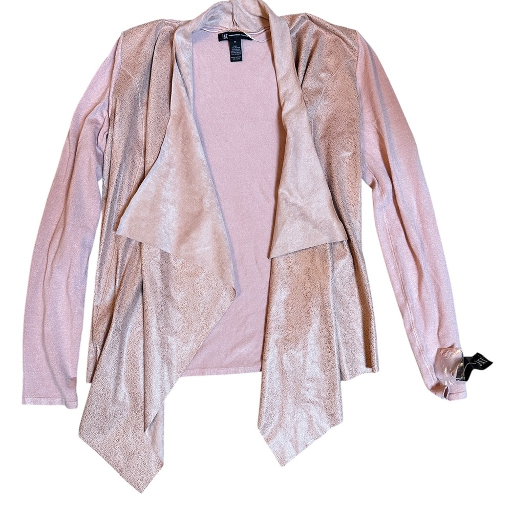 INC International Concepts Blush Open Front Cardigan